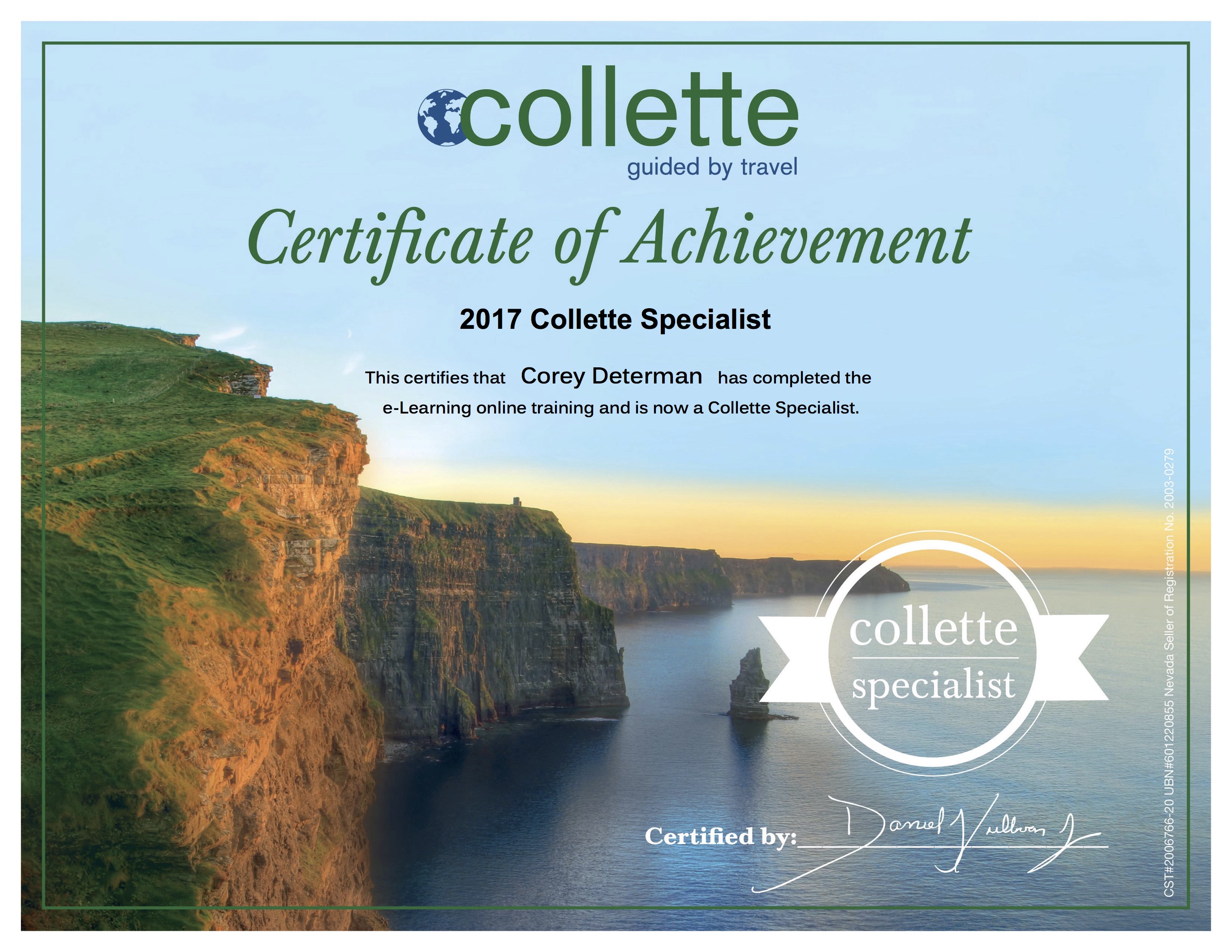 Collette Tours Specialist